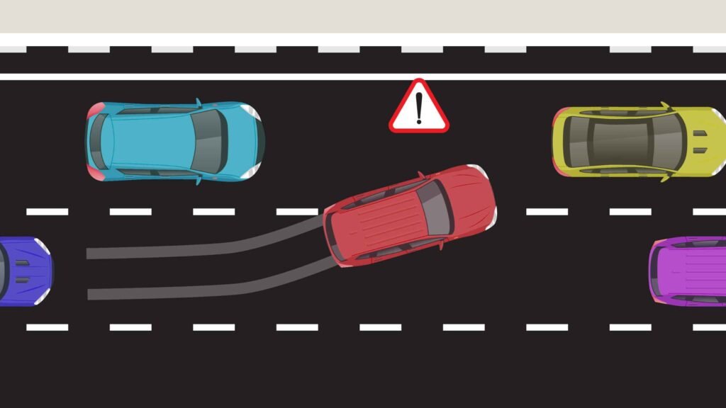 Learn lane changing to clear RTA road test in Dubai